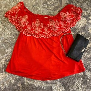 New Large beautiful red shirt wishlist pair